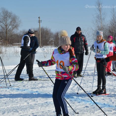 Лыжная эстафета школьников